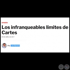 LOS INFRANQUEABLES LMITES DE CARTES - Por LUIS BAREIRO - Domingo, 09 de Abril de 2017